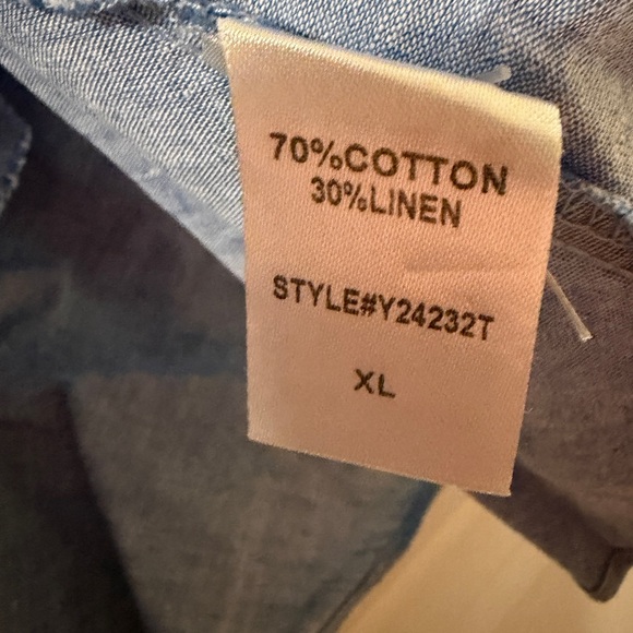 Tuckernuck Chambray Sleeveless Callahan Shirt Dress - Picture 8 of 9